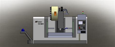 cnc milling machine 3d model